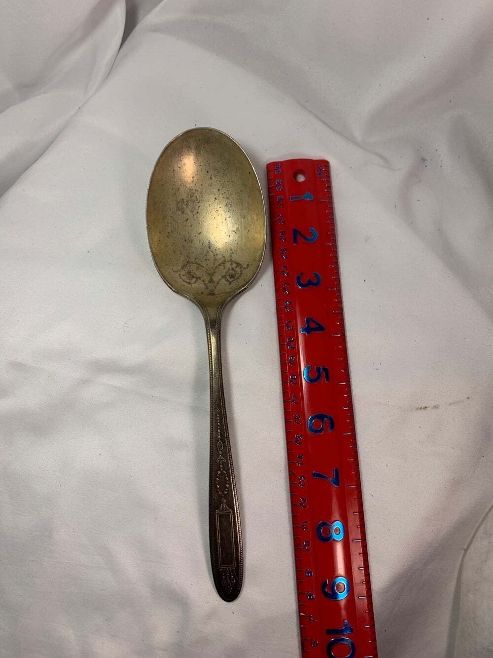 Antique Community Plate Large serving Spoon